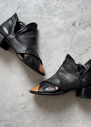 As 98 leather шкіряні каблуки жіночі ботинки