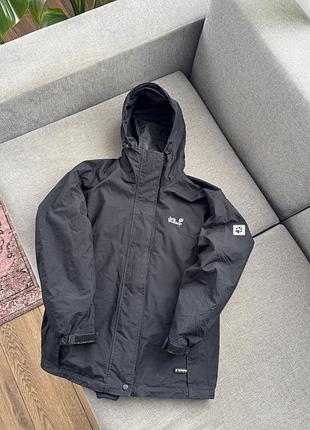 Куртка чоловіча jack wolfskin чорна, розмір m/l
