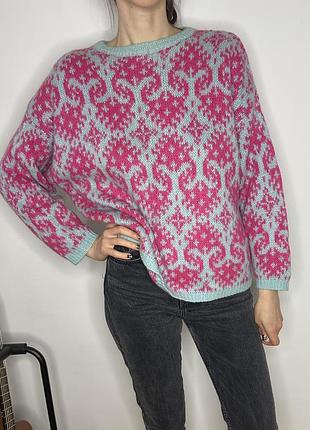 Вінтажний жіночий светр oversize