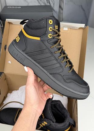 Качественные хайтопы / высокие кроссовки на меху adidas hoops