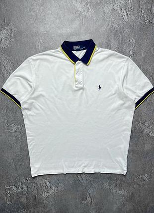 90x vintage винтажная футболка поло polo ralph lauren поло ральф лаурен big pony size xl размер хл
