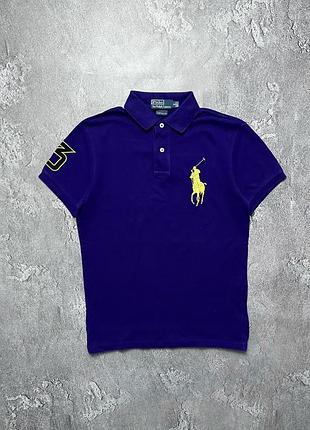 90x vintage винтажная футболка поло polo ralph lauren #3 поло ральф лаурен big pony s размер с