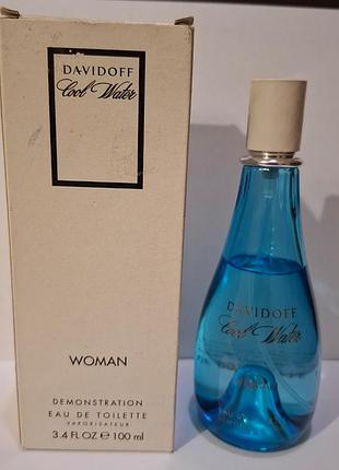 Davidoff cool water woman женская туалетная вода 100мл,тестер,оригинал, винтаж