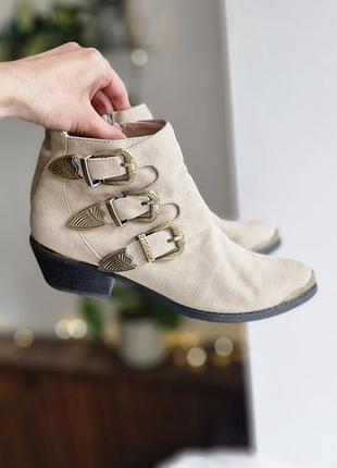 Стильные ковбойки cowboy boots казаки замш от премиального датского бренда sofie schnoor 37
