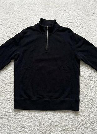 Стильный базовый свитшот на молнии (half-zip) от zara в отличном состоянии.
