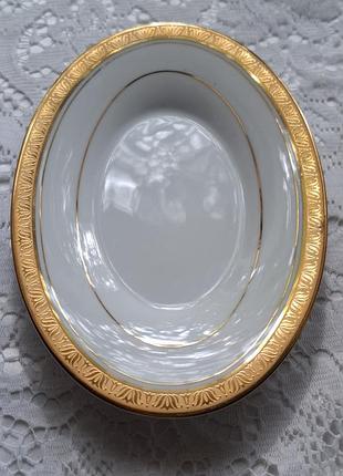 Элитная фарфоровая тарелка noritake legacy gold (япония). винтаж