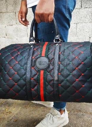 Gucci дорожньо-спортивна  сумка ручна кладь