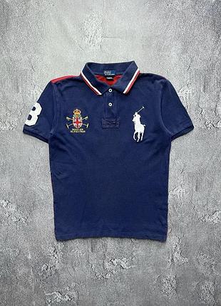 90x vintage винтажная футболка поло polo ralph lauren #3 поло ральф лаурен big pony size s размер с