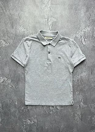 Vintage винтажная футболка поло burberry барберри big logo check в клетку size s размер с