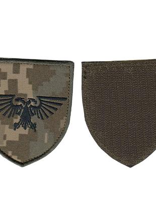 Шеврон военный / армейский, аквила, на липучке, пиксель всу 7 см * 8см