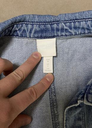 Джинсова сукня h&m на кнопках 4