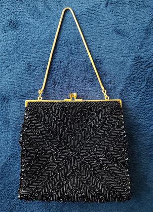 Винтажная сумочка contessa UNsca original, бисер, handmade hong kong