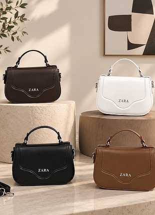 Женская сумка zara в цветах, сумка зара через плечо, кросс боди зара