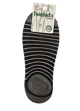 Сліди чоловічі twinsocks 43 розмір у смужку сіро-чорні 1937