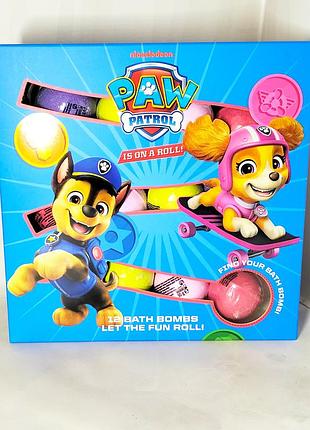 Набор бомбочек для ванны nickelodeon paw patrol 12 шт по 30 г.