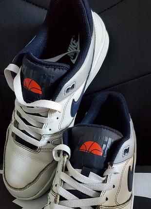 Кросівки чоловічі nike force білі з синім 42.5