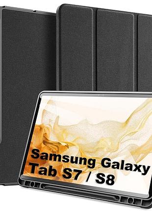 Чохол dux ducis до samsung galaxy tab s7 11 sm-t870/t875, s pen, sleep/wake