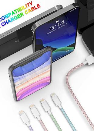 Набор кабелей usb to lightning apple mfi 6 шт new brothread оригинал