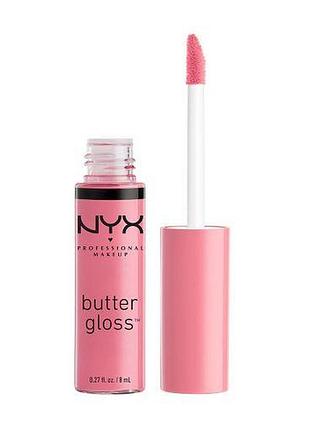 Блиск для губ nyx professional makeup butter gloss 09 vanilla cream pie, 8 мл