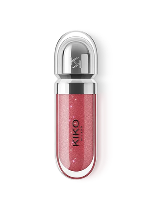 Блеск для губ kiko milano 3d hydra lipgloss 22 sparking red gamet червоний 6.5 мл