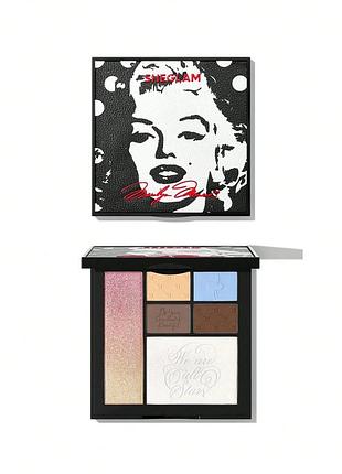 Палетка тіней мерлін монро marilyn monroe x sheglam day dreamer face & eye palette