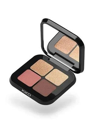 Kiko milano bright quartet eyeshadow palette 02 - палетка тіней