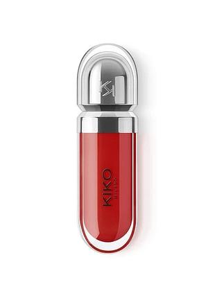 Kiko milano смягчающий блеск для губ с эффектом 3d hydra 13 fire red