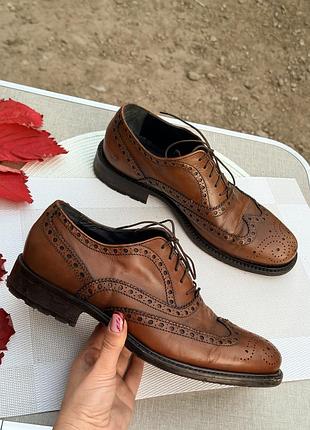 Шкіряні туфлі броги ambassador by bata 41р