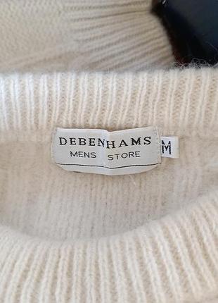 Светр debenhams вовняний білий кремовий розмір m