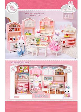 Игровой набор мебели кухня с фигурками, 6681