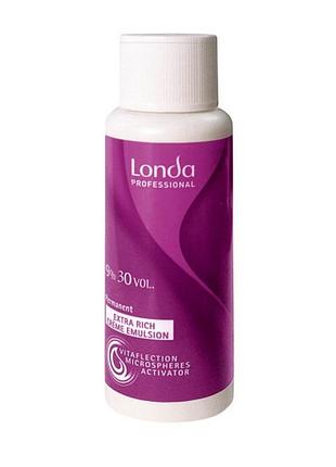 Окислительная эмульсия для стойкой крем-краски 9% londa professional londacolor permanent cream 60мл