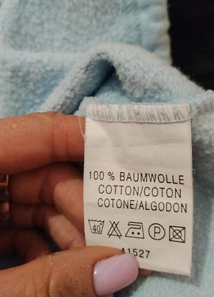 Голубой худи 100%котон 7
