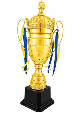 Кубок спортивный наградной sport tradeimperial 2408c высота 47см золотой