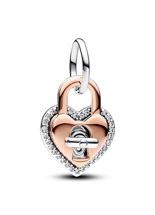 Серебряная бусина no brand замок в форме сердца 783079c01