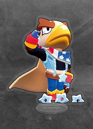 Акрилова колекційна фігурка brawl stars ворон 10 см