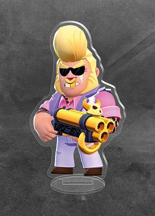 Акрилова колекційна фігурка brawl stars булл 10 см
