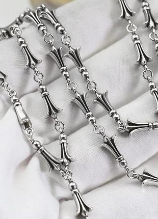 Кольє chrome hearts лілія fleur-de-lis преміум'якість