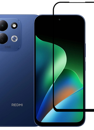 Захисне скло tdg 9d для xiaomi redmi 17 повна проклейка чорний