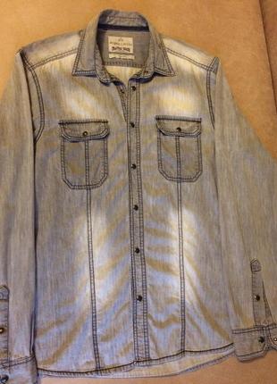 Джинсова сорочка італійського бренду класу люкс