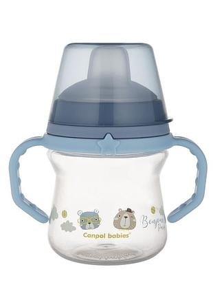 Canpol babies кружка тренувальна з силіконовим носиком firstcup 150 мл bonjour paris