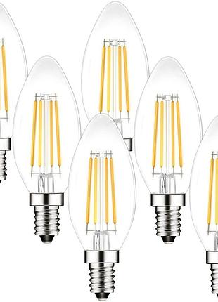 Светодиодные лампы pureshine e14 4w 2700k 6 шт с ругулированием яркости уценка