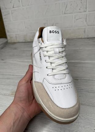 Крутые кожаные кроссовки boss baltimore tenn оригинал 2