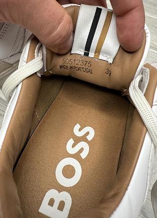 Крутые кожаные кроссовки boss baltimore tenn оригинал 7