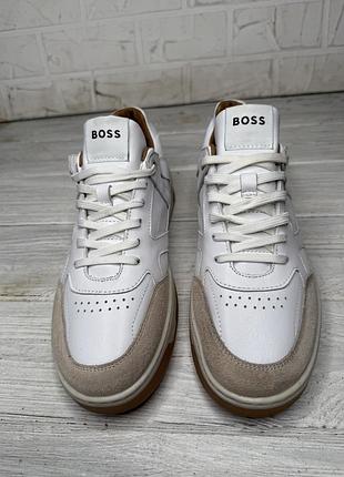 Крутые кожаные кроссовки boss baltimore tenn оригинал 3