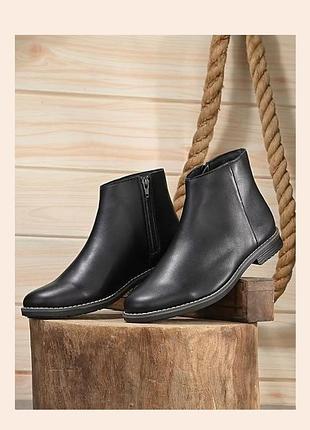 Черевики челсі clarks 🌈 41/42 шкіряні напівботинки з бічною блискавкою дизерти челси ботинки
