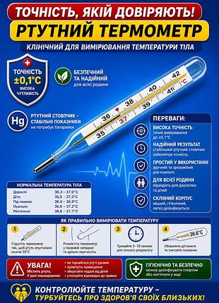 Градусник ртутный