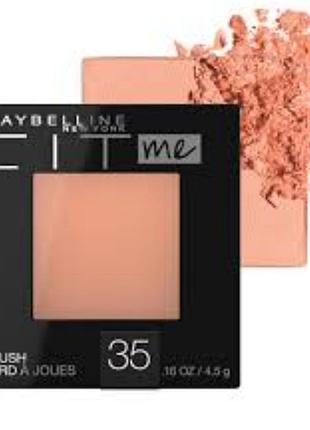 Рум'яна maybelline, відтінок: 35 coral (кораловий)., 5 г.