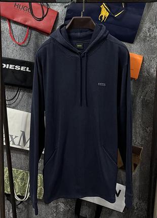Кофта чоловіча худі hugo boss herren hoodies синій xxl
