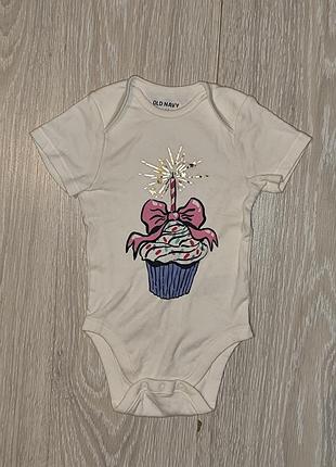 Неймовірний бодік old navy на 12-18 міс.
