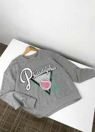 Якісний бавовняний світшот від stradivarius philadelphia оригінал